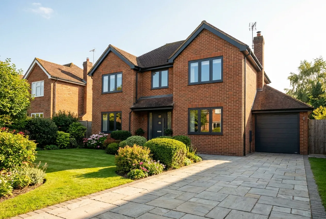 Classic Cambridge brick home with new replacement windows